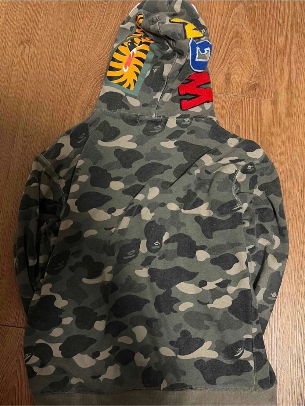 BAPE 1st Camo Shark Full Zip Hoodie ‘Green’